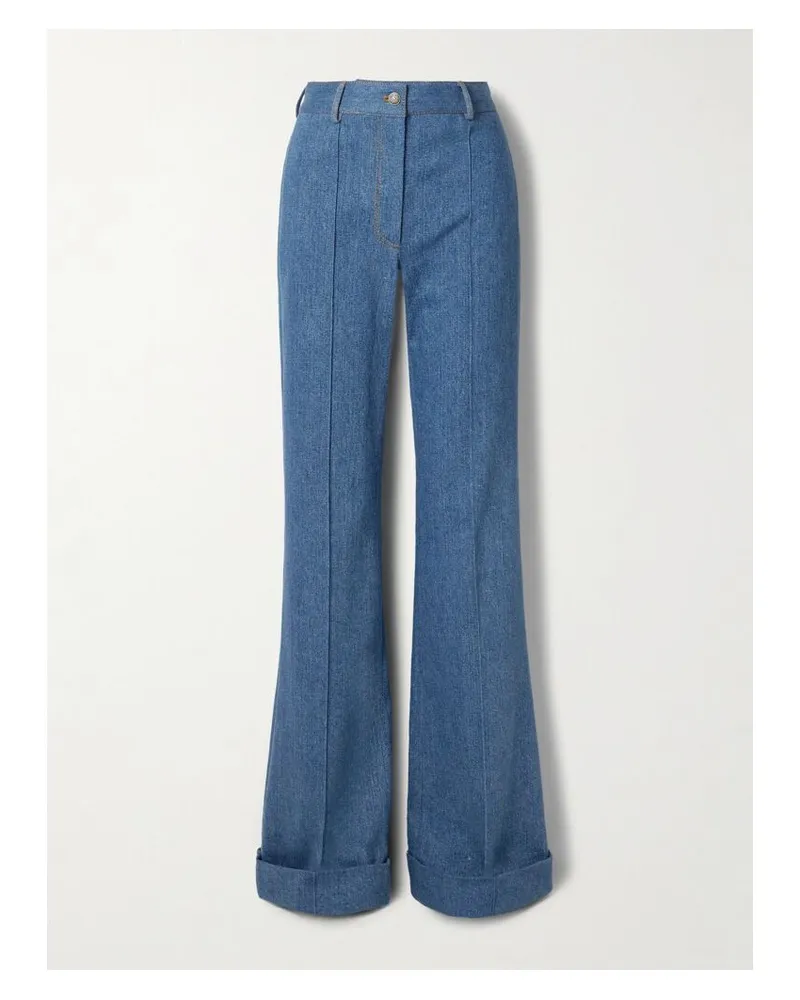 Adam Lippes Deeda Hoch Sitzende Jeans Mit Weitem Bein - Blau Blau