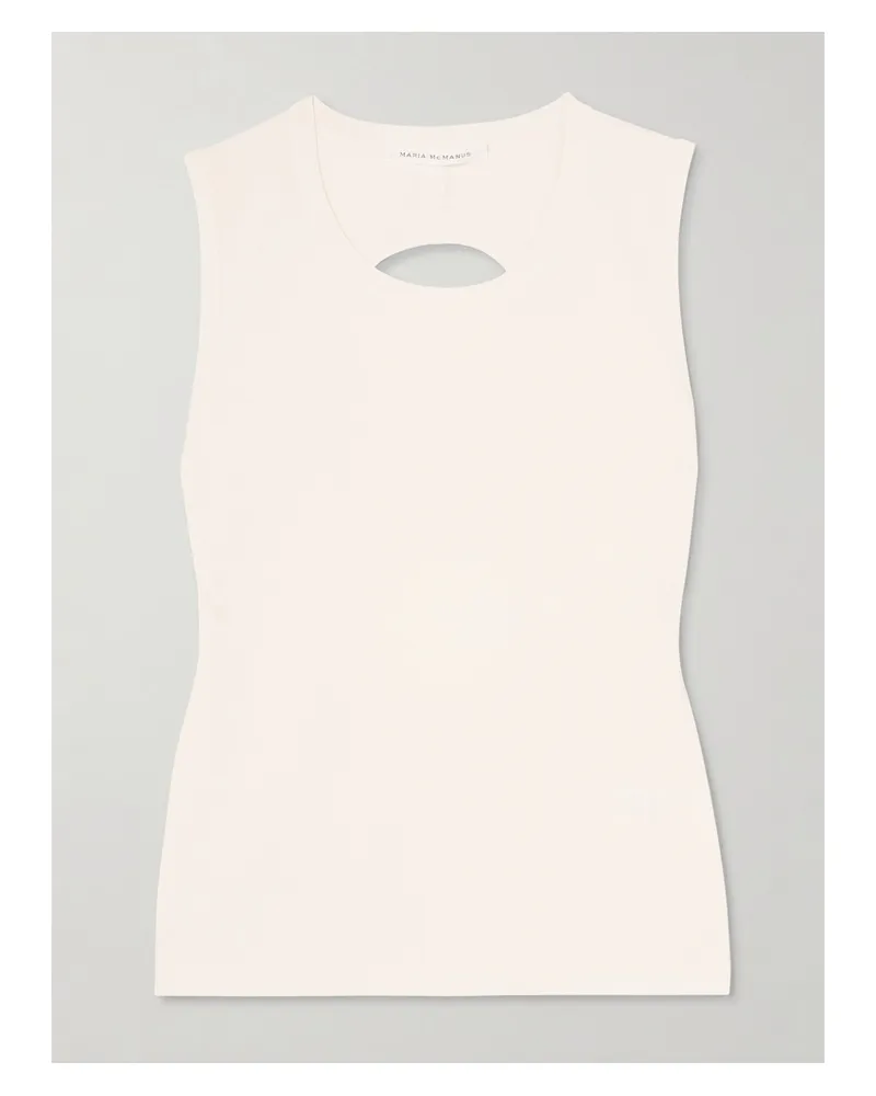 Maria Mcmanus Tanktop Aus Jersey Mit Cut-outs - Elfenbein Elfenbein