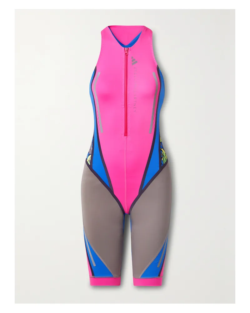 adidas Truenature Triathlonanzug Aus Lanzatech-material In Colour-block-optik Und Cut-out - Blau Blau