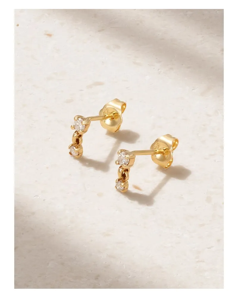 Stone & Strand Ohrringe Aus 14 Karat Gold Mit Diamanten Gold