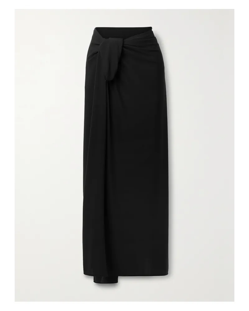 Norma Kamali Ernie Pareo Aus Stretch-jersey - Schwarz Schwarz