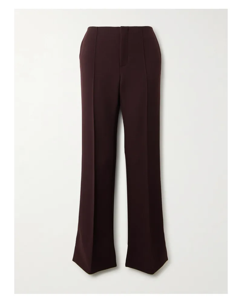 Chloé Hose Mit Geradem Bein Aus Wolle Mit Bügelfalten - Braun Braun