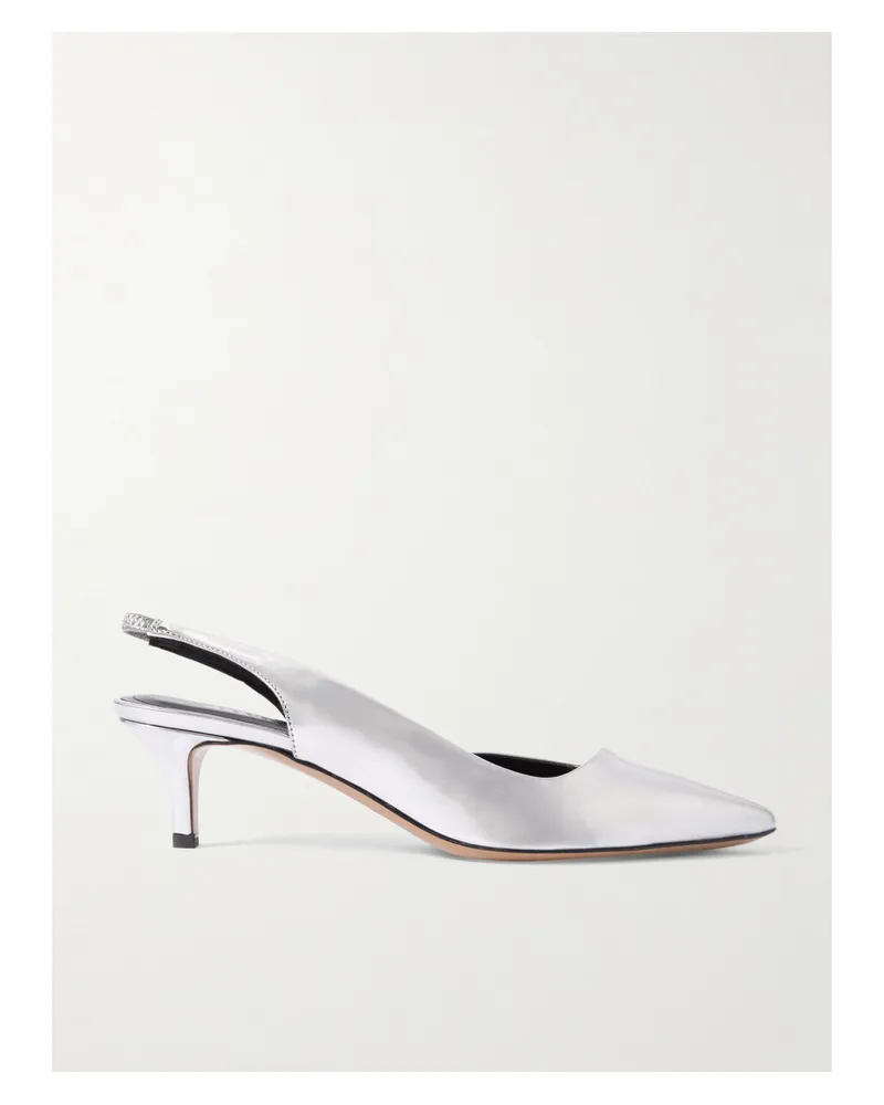 Isabel Marant Piery Slingback-pumps aus Leder Silber