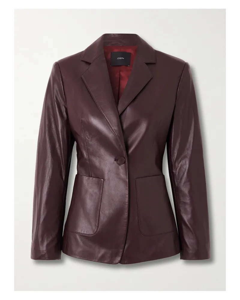 Joseph Glenview Blazer Aus Leder - Lila Lila