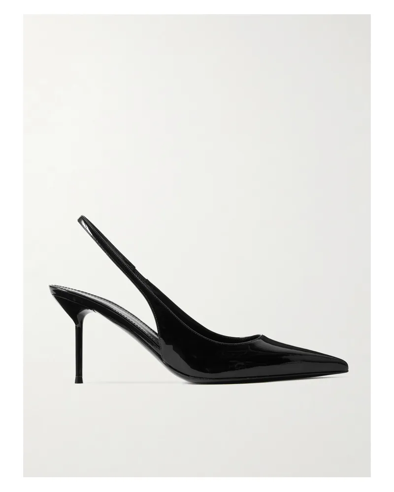 Paris Texas Lidia Slingback-pumps Aus Lackleder - Schwarz Schwarz