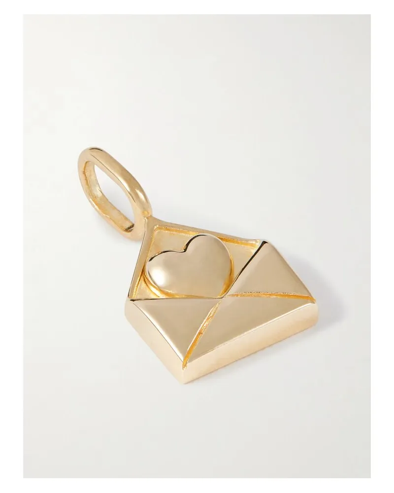 Stone & Strand Note To Self Anhänger Aus 10 Karat Gold Gold