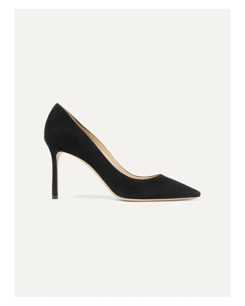 Jimmy Choo Romy 85 Pumps Aus Veloursleder - Schwarz Schwarz