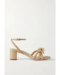 Loeffler Randall Mikel Sandalen aus Raffiabast mit Schleife Neutral