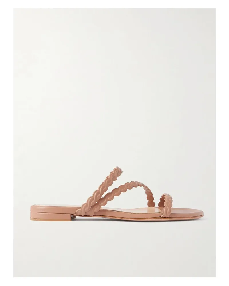 Gianvito Rossi Kai Mules Aus Leder - Neutral Neutral