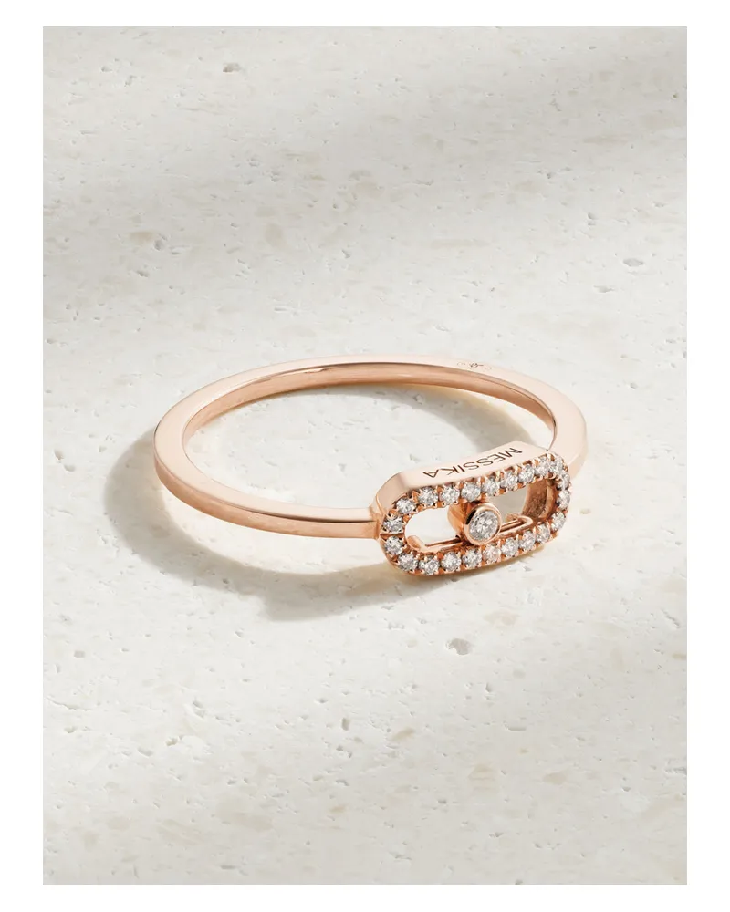Messika Move Uno Ring Aus 18 Karat Roségold Mit Diamant Gold