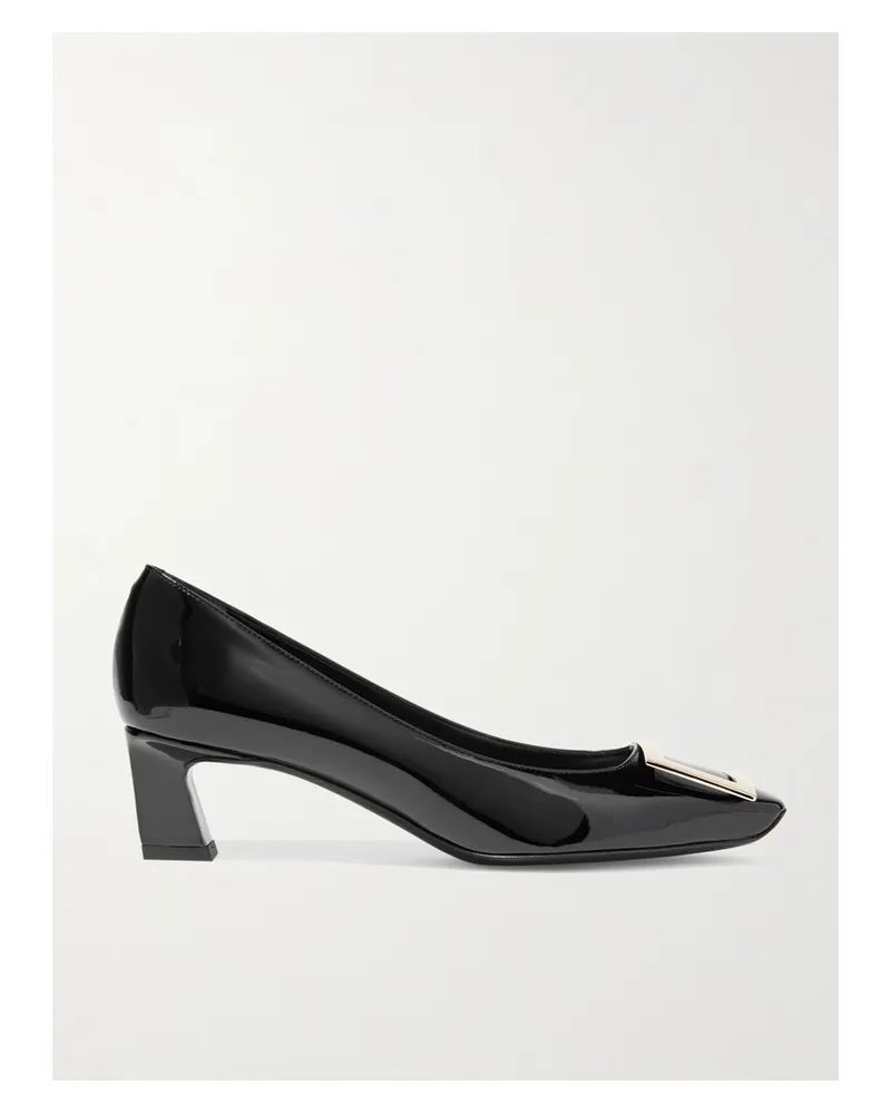 Roger Vivier Decollete Trompette 45 Patent-leather Pumps - Black Black