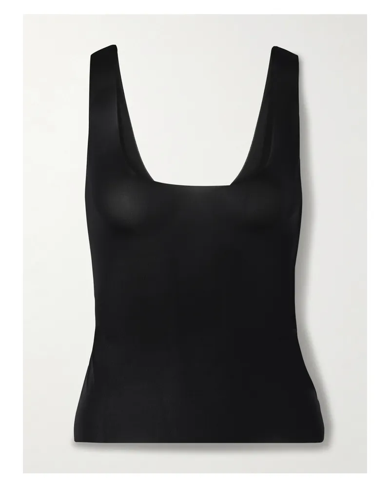 SKIMS Milky Sheer Tank – Obsidian – Tanktop - Schwarz Schwarz