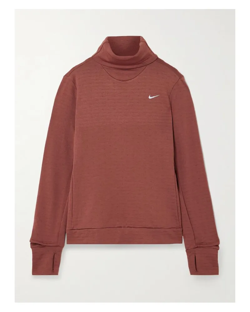 Nike Stehkragenoberteil Aus Stretch-jersey - Rot Rot