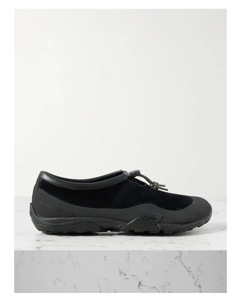New Balance Tokyo Design Studio Minimus Slip-ons Aus Shell Und Veloursleder - Schwarz Schwarz