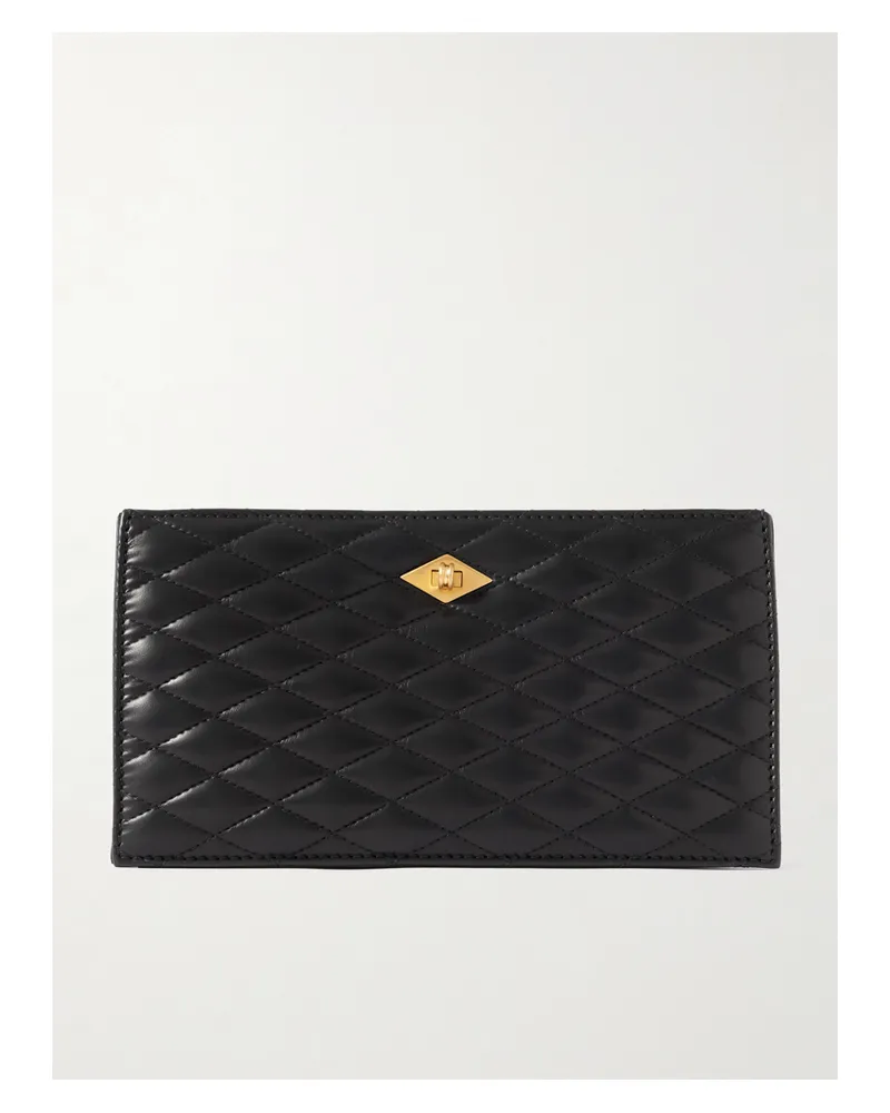 Métier Ease Quilted Leather Clutch - Black Black