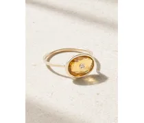 Orso Ring aus 9 Karat  mit Quarz Und Diamant