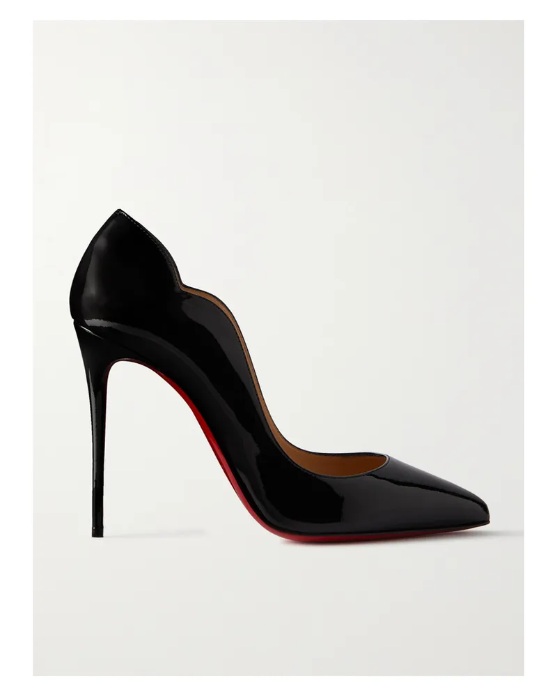 Christian Louboutin Hot Chick 100 Patent-leather Pumps - Black Black