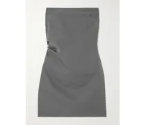 Net Sustain Trägerloses Minikleid aus Twill aus einer Wollmischung