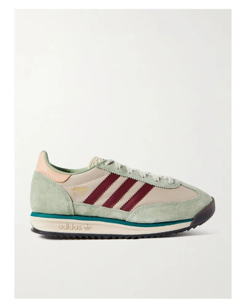 adidas Sl 72 Rs Sneakers Aus Mesh Mit Besätzen Aus Leder Und Veloursleder - Grün Grün