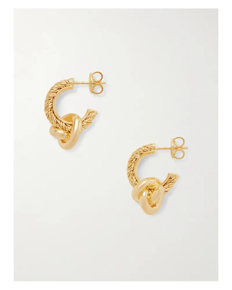 Bottega Veneta Vergoldete Creolen Gold