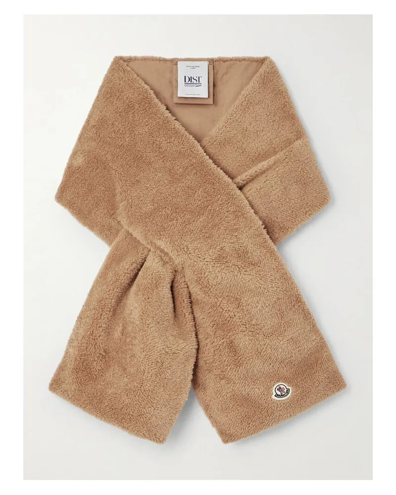 Moncler Schal Aus Fleece Mit Daunenfüllung - Braun Braun