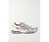 Kith Gel-kayano 12.1 Sneakers Aus Mesh Und Metallic-gummi - Burgunder