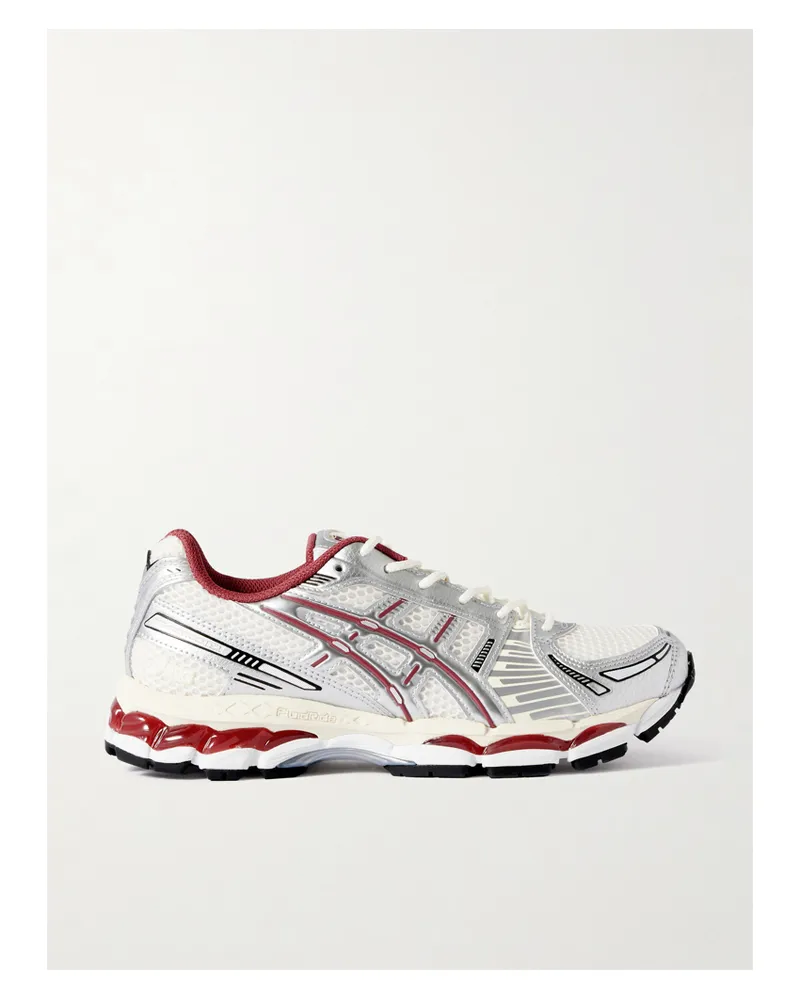 Asics Kith Gel-kayano 12.1 Sneakers Aus Mesh Und Metallic-gummi - Burgunder Burgunder