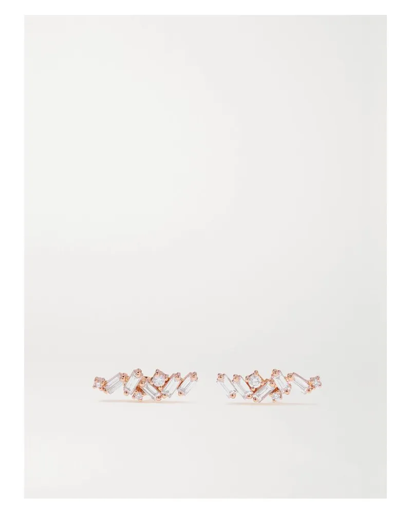 Suzanne Kalan Ohrstecker Aus 18 karat Roségold Mit Diamanten Gold