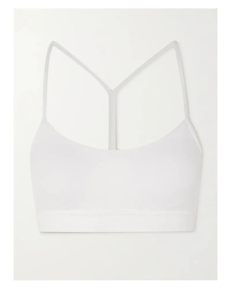 LULULEMON Flow Y Sport-bh Aus Stretch-material - Weiß Weiß