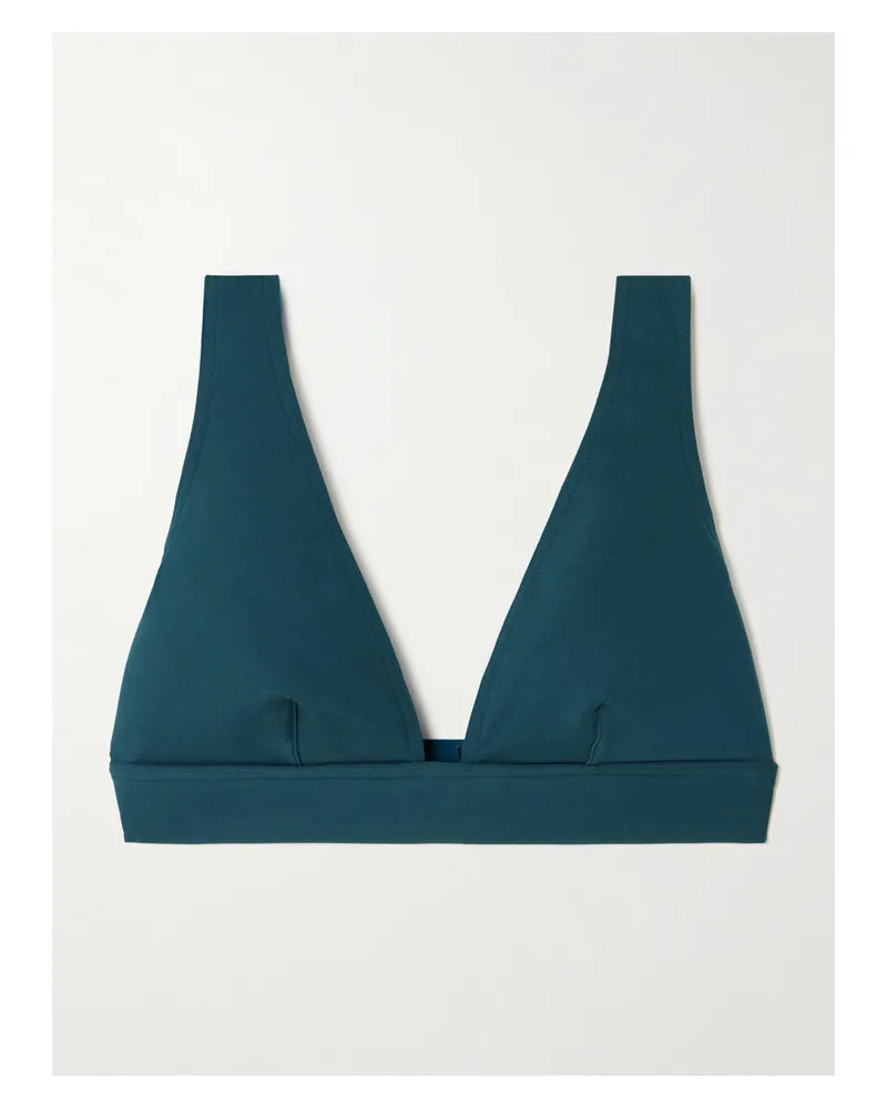 Eres Les Essentiels Chrome Triangle Bikini Top - Blue Blue