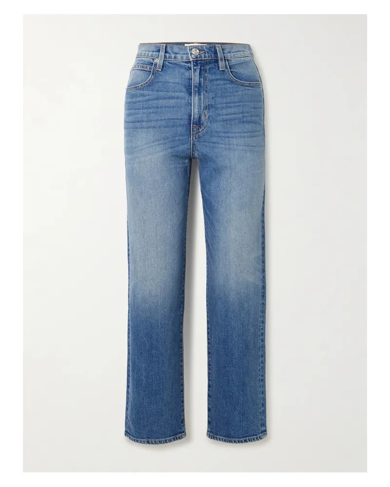 SLVRLAKE London Crop High-rise Straight-leg Jeans - Blue Blue