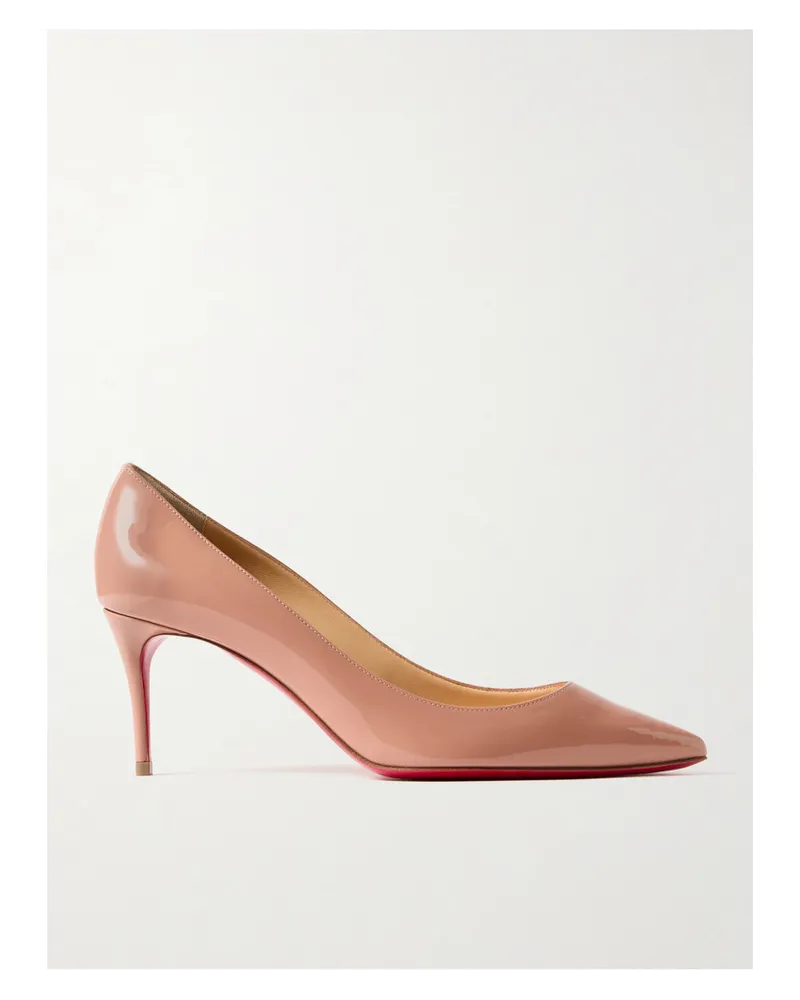 Christian Louboutin So Kate 70 Pumps aus Lackleder Neutral