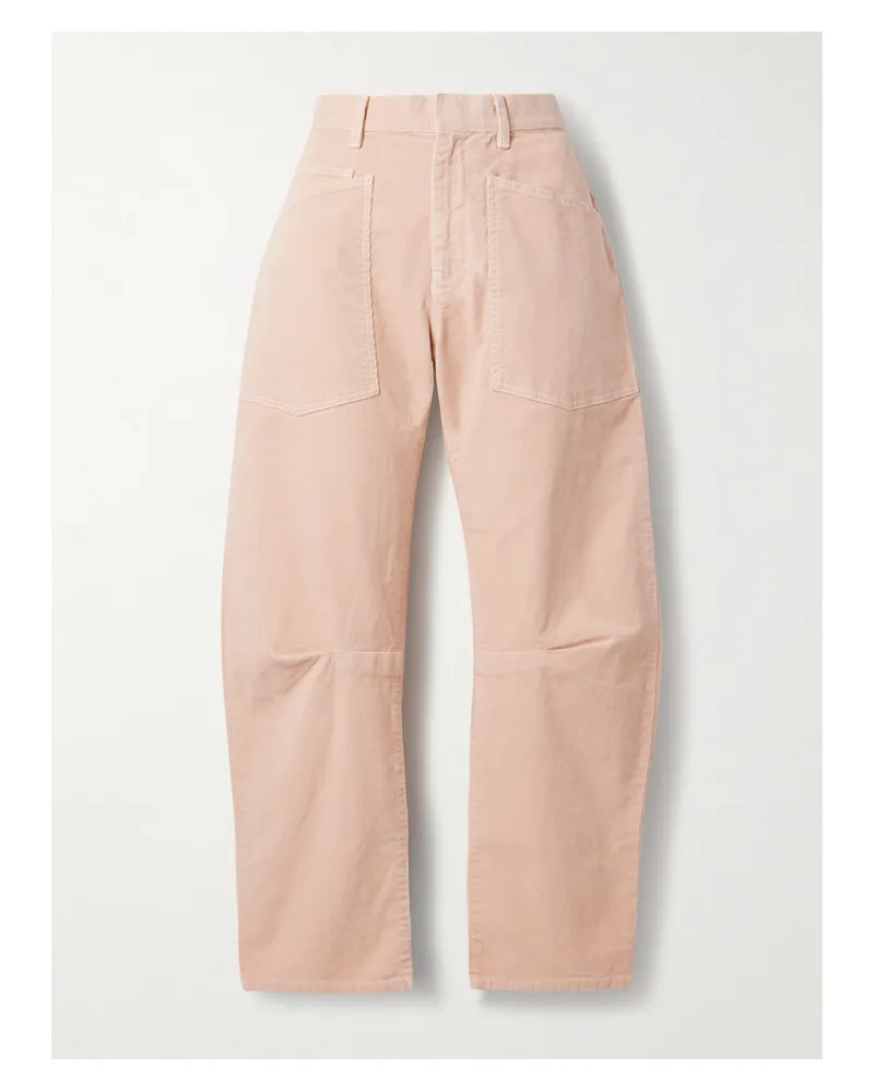 Nili Lotan Shon Barrel-hose Aus Cord Aus Einer Baumwollmischung - Neutral Neutral