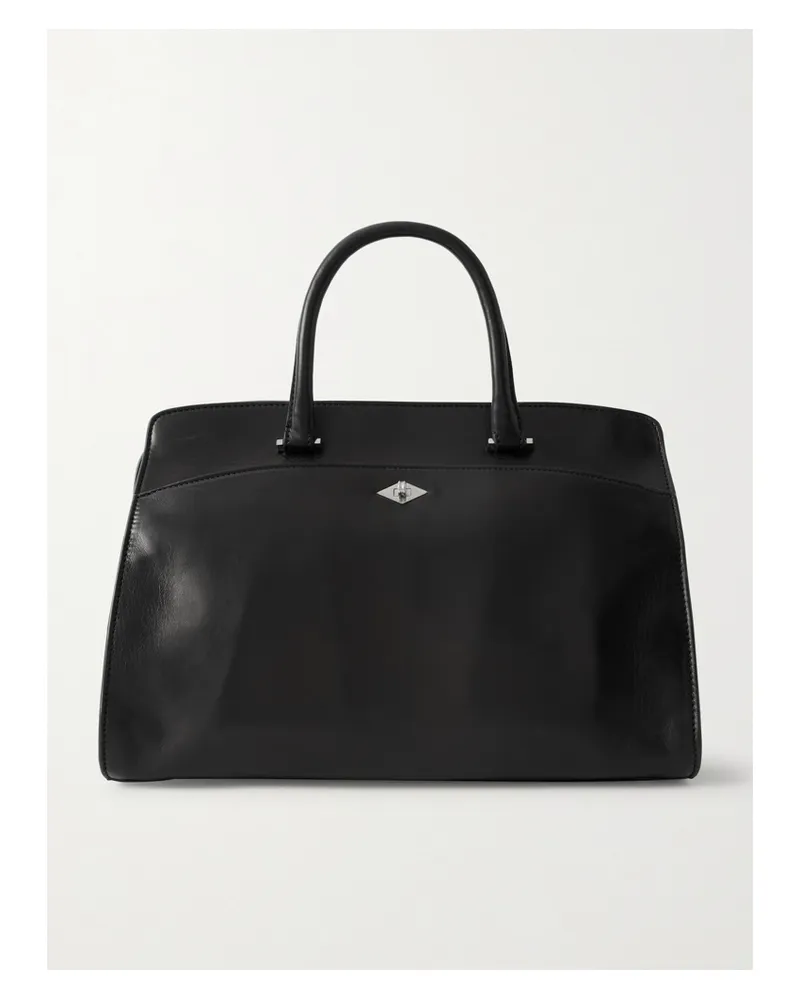 Métier Private Eye Leather Tote - Black Black