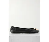 Minnie Travel Ballerinas Aus Leder Mit Logodetail - Schwarz