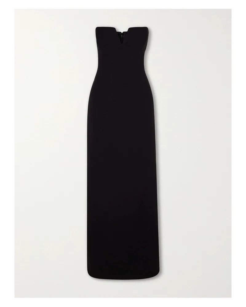 The New Arrivals Ilkyaz Ozel Ecliptica Strapless Gown - Black Black