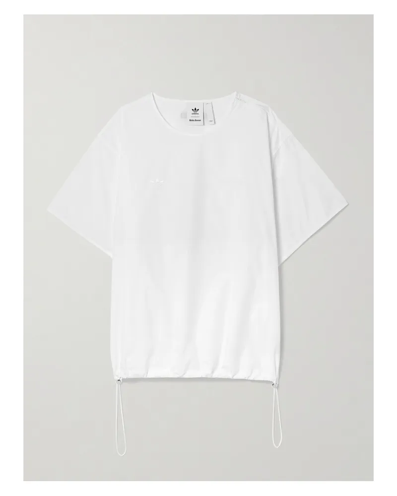 adidas Wales Bonner T-shirt Aus Baumwollpopeline Mit Stickerei - Weiß Weiß