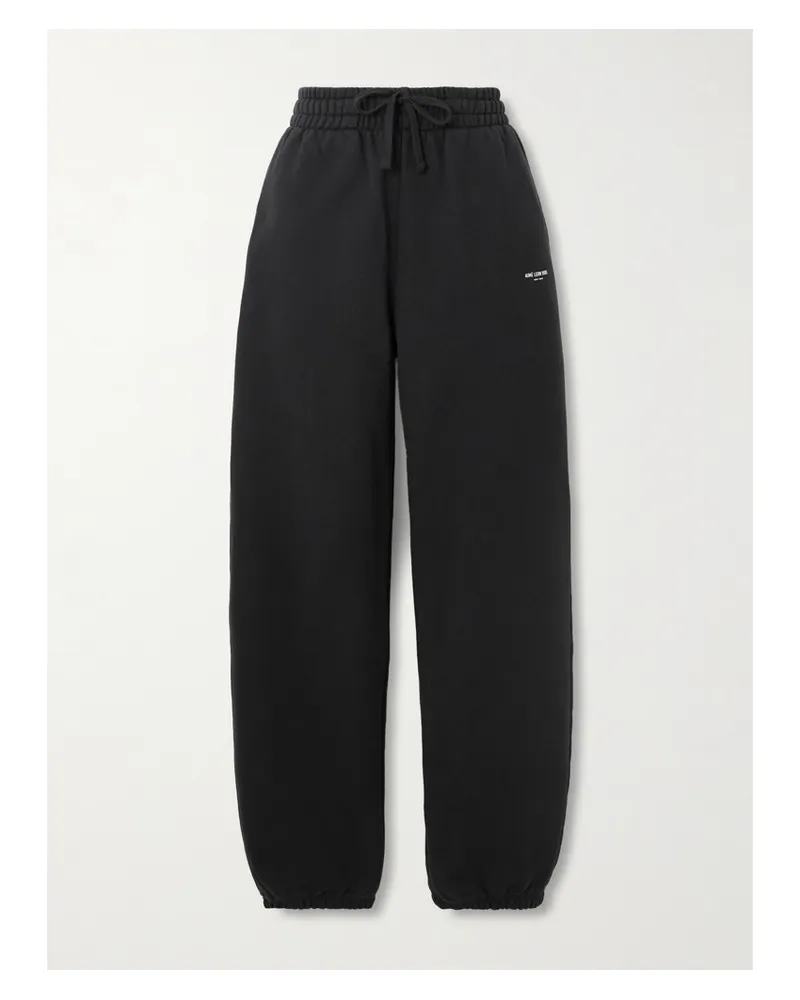 Aimé Leon Dore Cotton-jersey Track Pants - Black Black