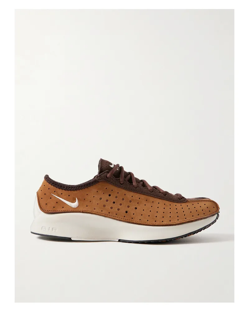 Nike Air Superfly Sneakers Aus Veloursleder Und Perforiertem Nubukleder - Braun Braun