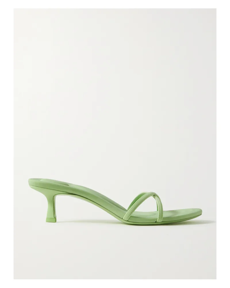 Alexander Wang Dahlia Mules Aus Leder Mit Kristallen - Grün Grün