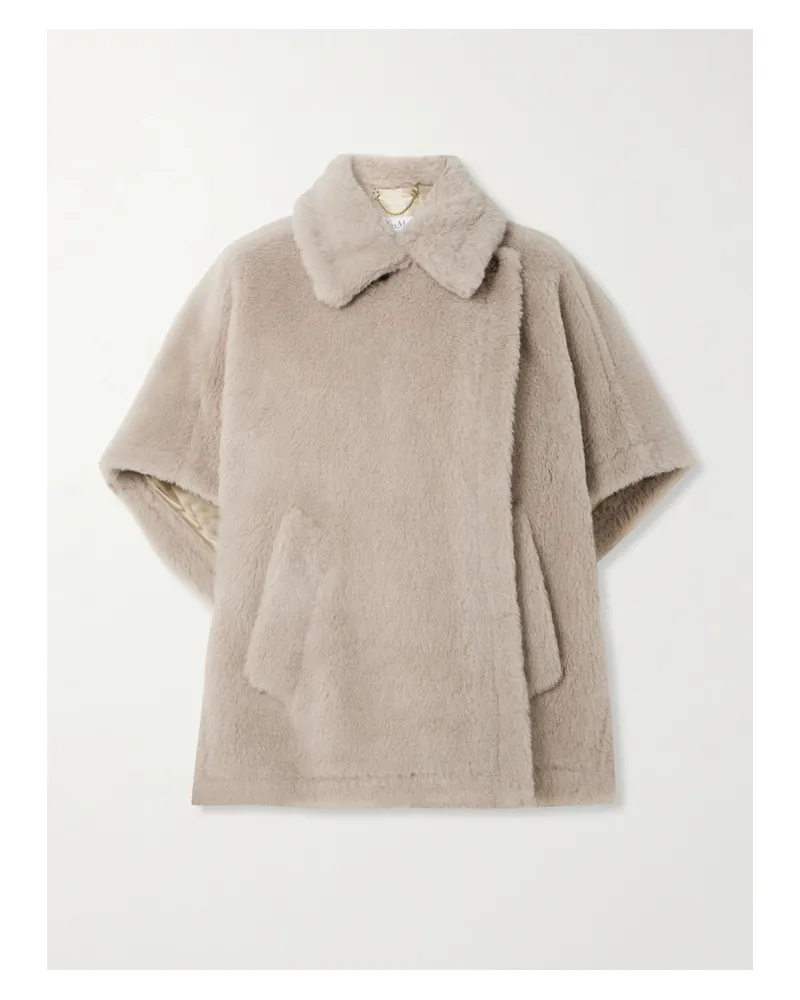 Max Mara Tebe Cape Aus Einer Alpakawollmischung - Neutral Neutral