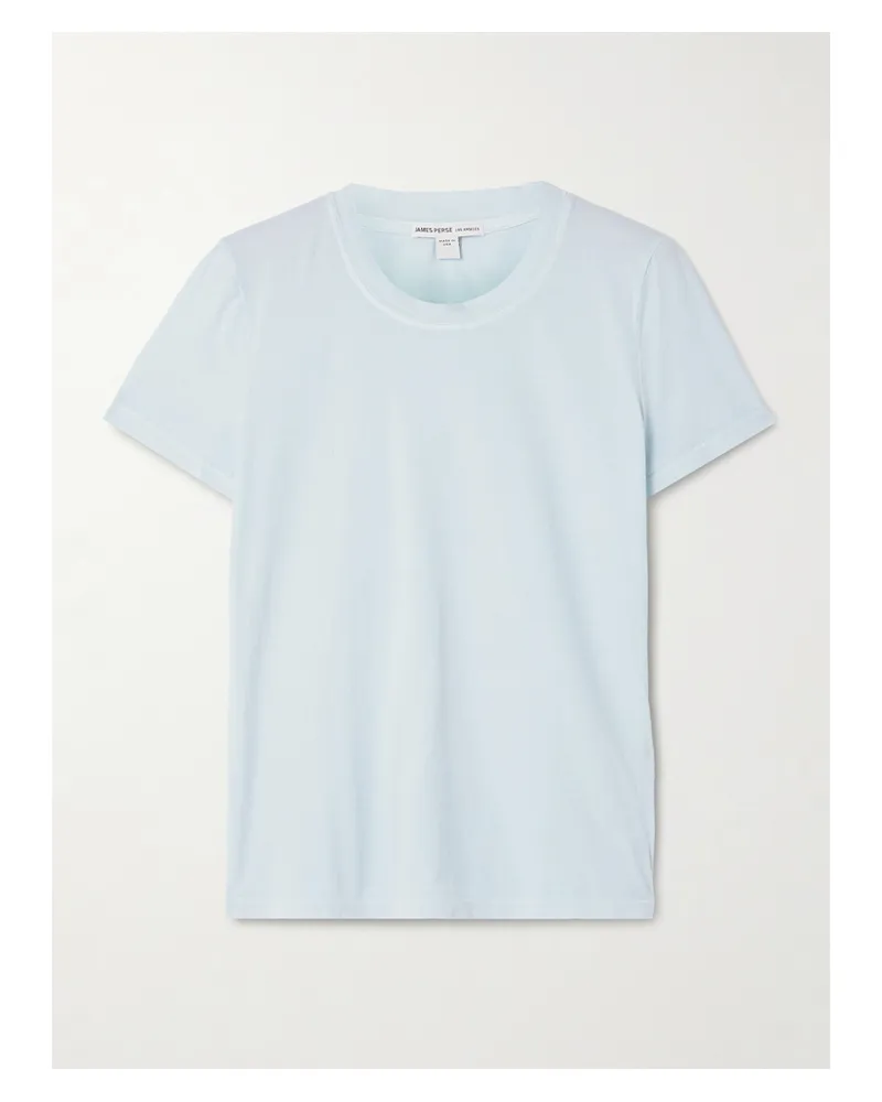 James Perse Vintage Boy T-shirt Aus Baumwoll-jersey - Blau Blau