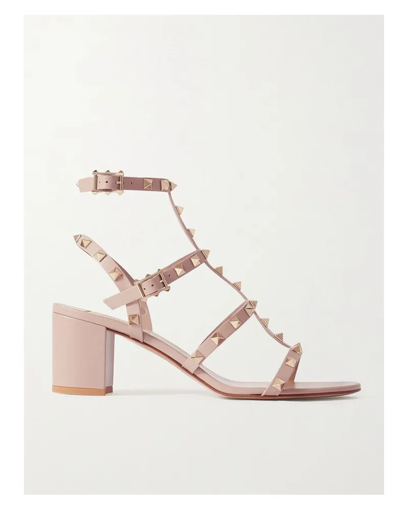 Valentino Garavani Valentino Garavani Rockstud 55 Sandalen Aus Leder - Pink Pink