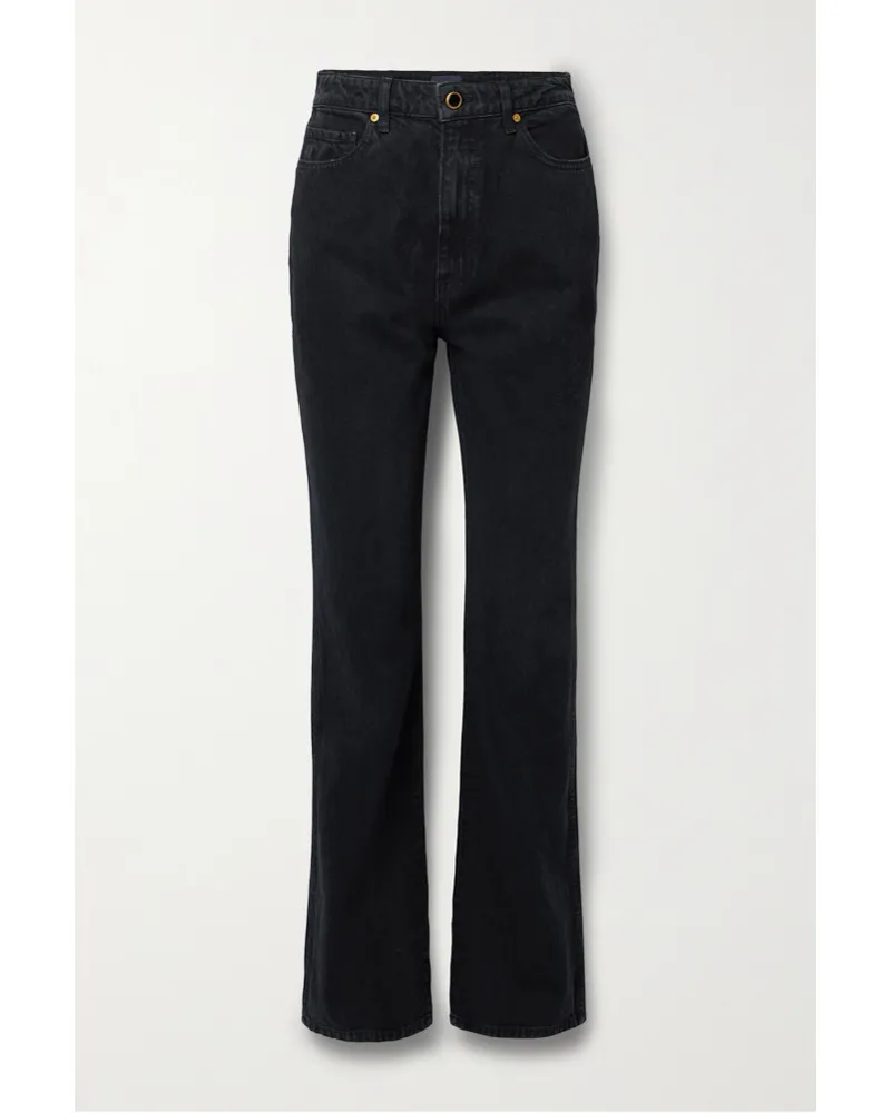 KHAITE Danielle Hoch Sitzende Jeans Schwarz