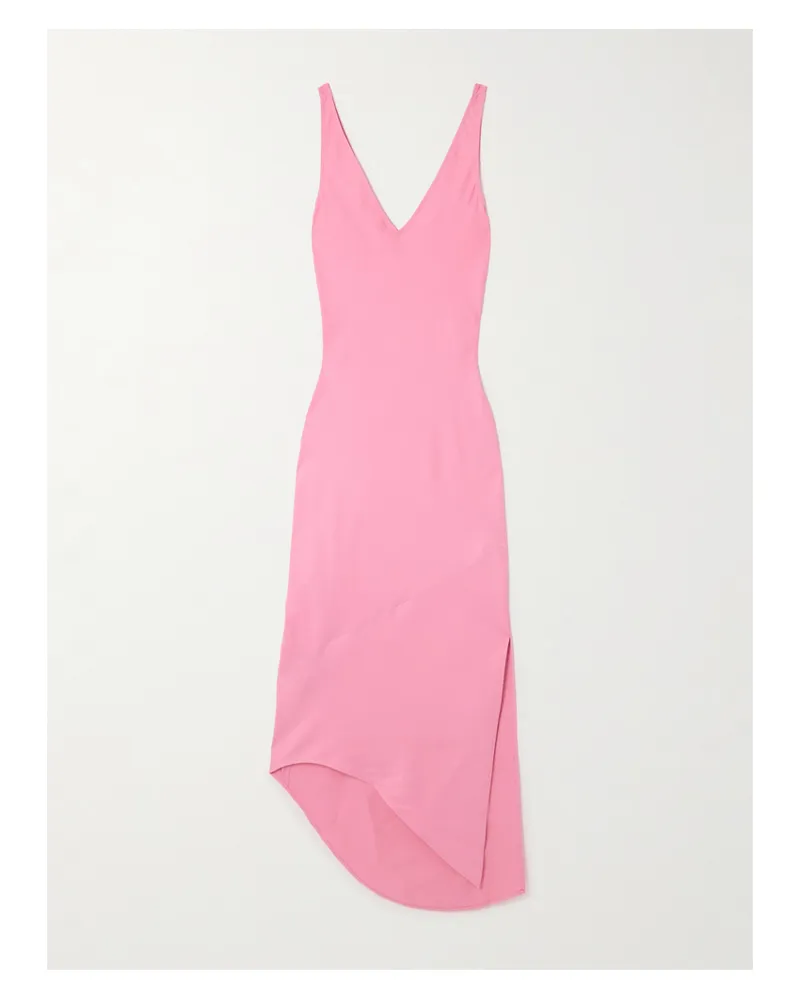 J.W.Anderson Asymmetrisches Maxikleid Aus Satin - Pink Pink