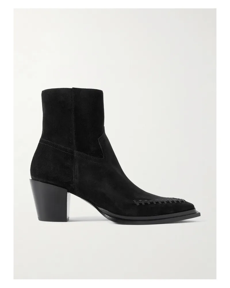 Jimmy Choo Cece 60 Ankle Boots Aus Veloursleder - Schwarz Schwarz