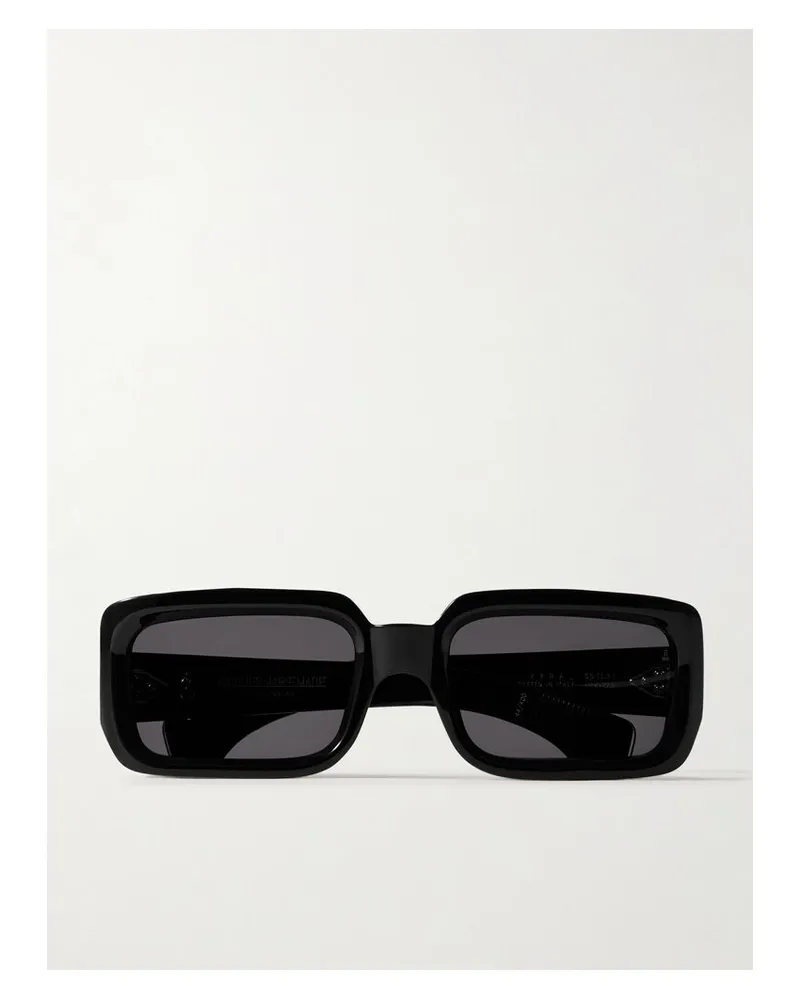 Jacques Marie Mage Vera Sonnenbrille Mit Eckigem Rahmen Aus Azetat - Schwarz Schwarz