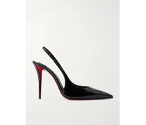 Miss Z 100 Patent-leather Slingback Pumps - Black