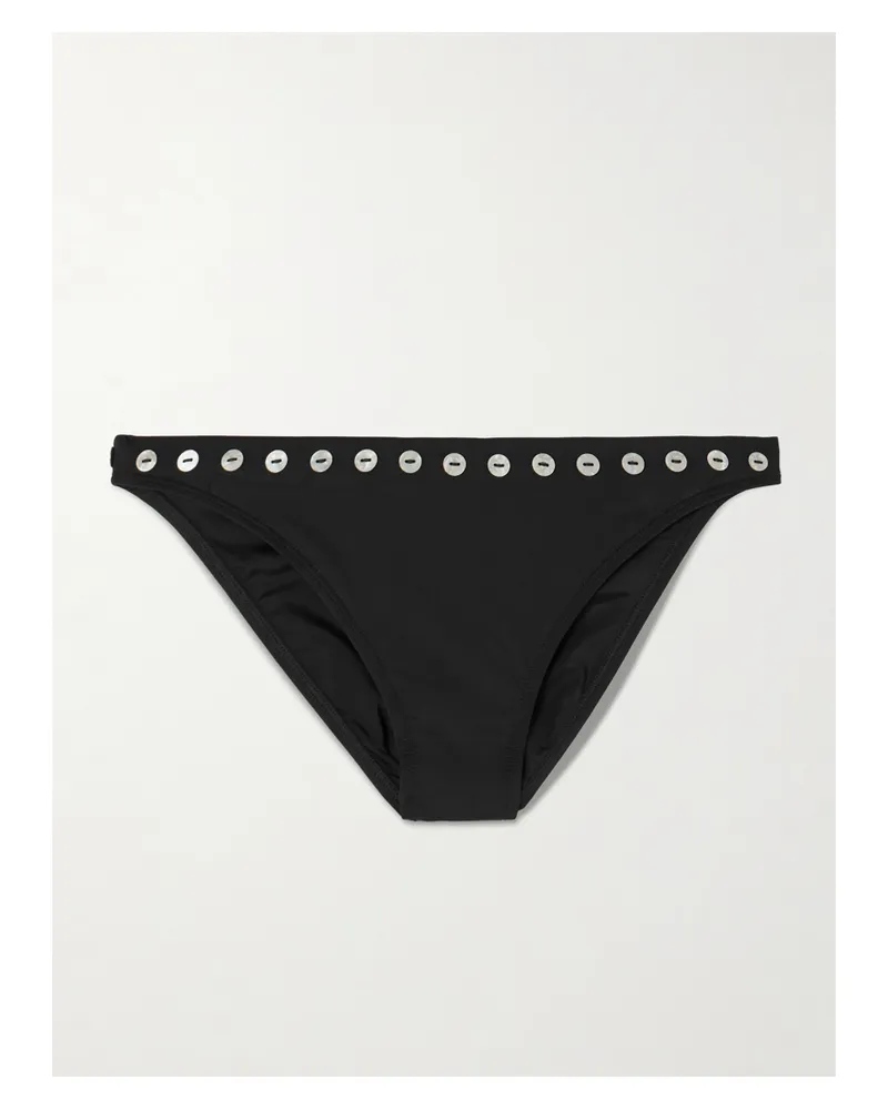 STAUD Gemma Bikini-höschen Mit Verzierung - Schwarz Schwarz