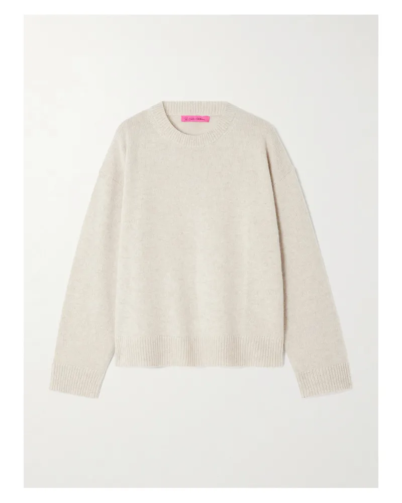 The Elder Statesman Zuma Kaschmirpullover - Wollweiß Wollweiß